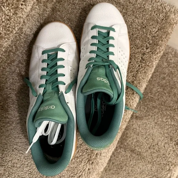 Adidas Teal and White Athletic Shoes Size 11 - Picture 1 of 6